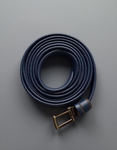Cintura in pelle di vitello spazzolata