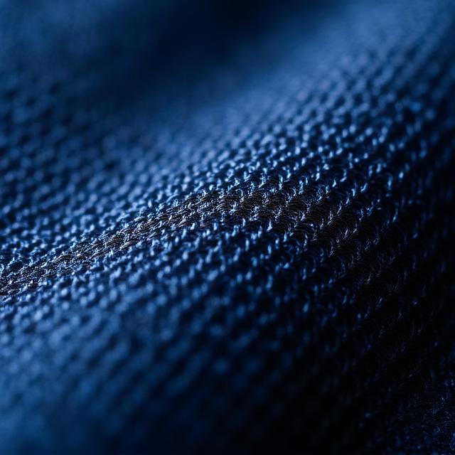 Dettaglio trama cravatta in seta grenadine blu navy