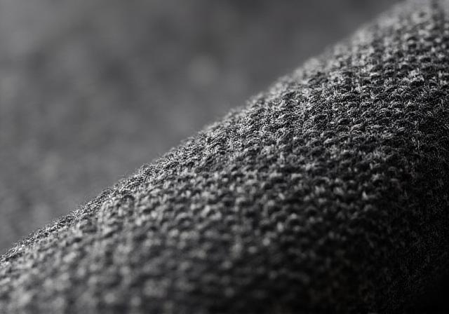 Dettaglio macro di tessuto in lana Super 150s