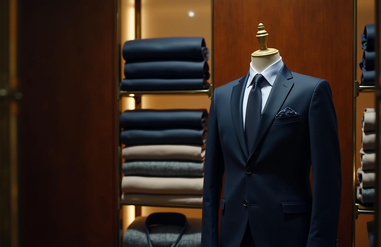 Interno di una sartoria di lusso a Roma