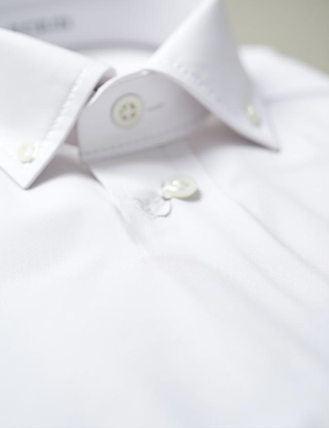Camicia bianca in twill di cotone